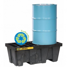 JUSTRITE 28623, PALLET, 2 DRUM, ECOPOLY, BLK